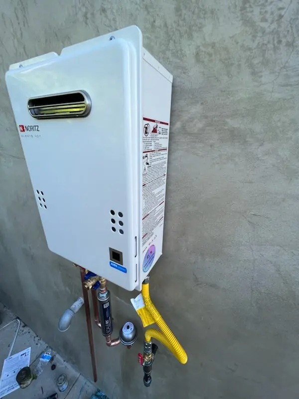 Tankless water heater installation for Miracle Mile homes