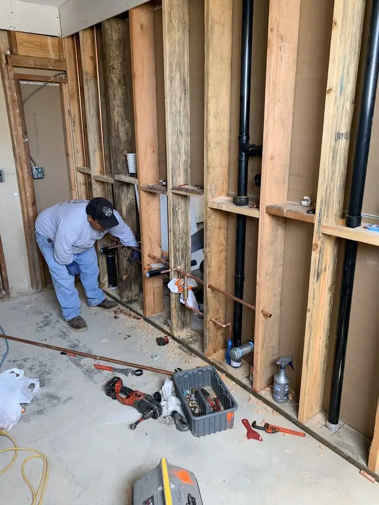 Commercial rough-in plumbing for Water Heater Replacement in Miracle Mile